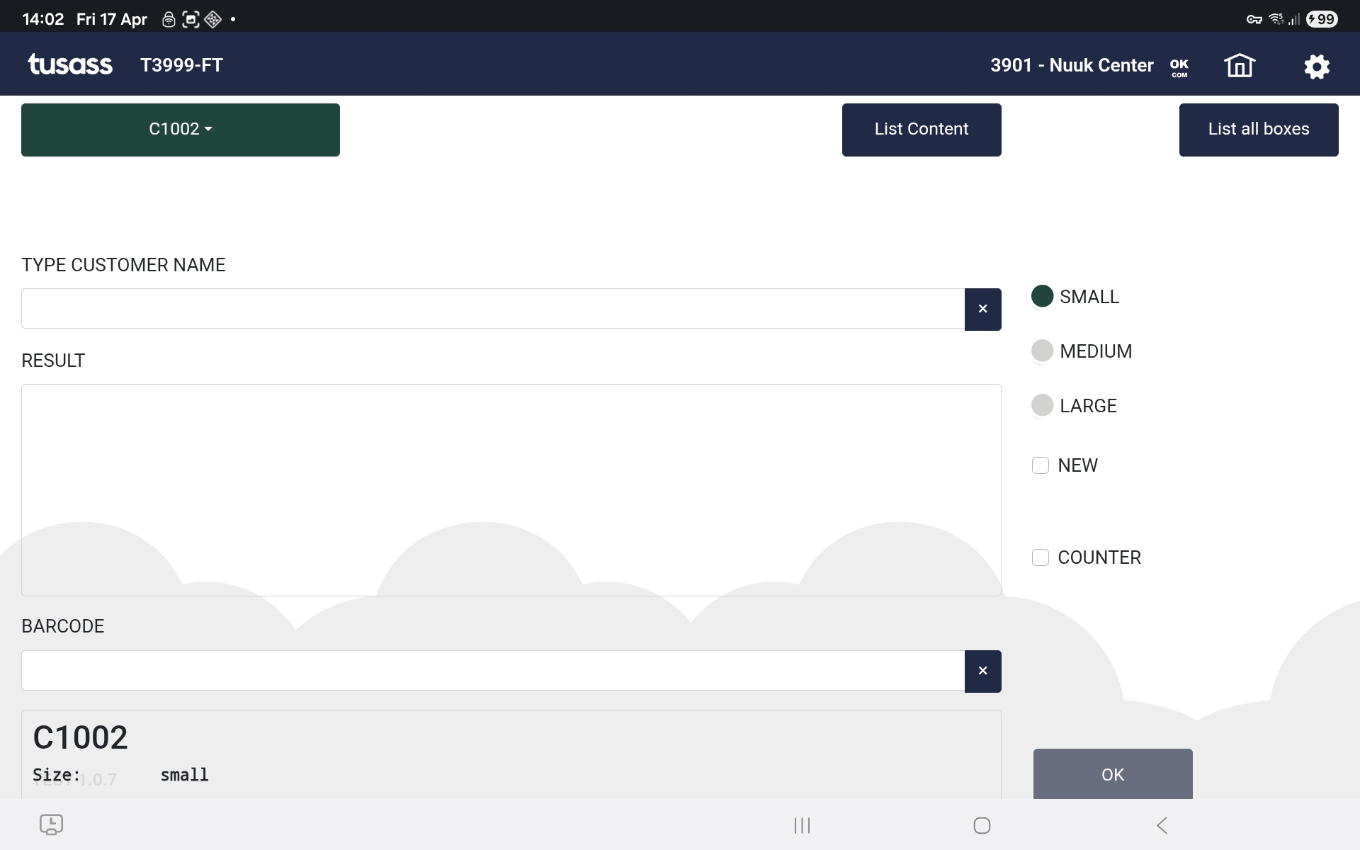 Mobile application for delivery drivers